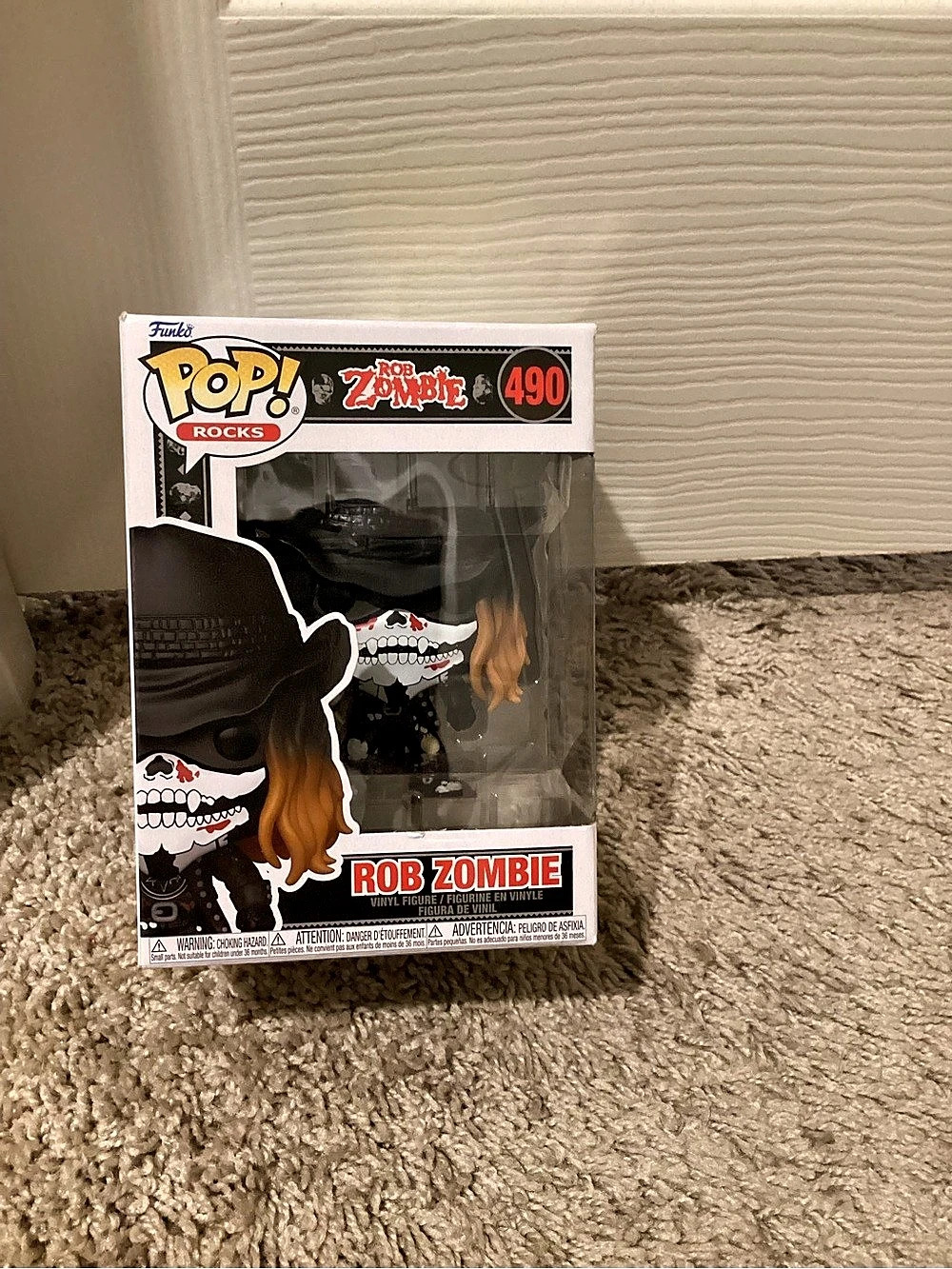 Funko Pop! Rocks Rob Zombie #490 Figure #490 Black & Red